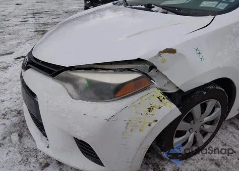 2016 Toyota Corolla Le z USA, uszkodzony, nr VIN 2T1BURHE5GC672900